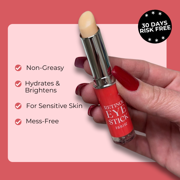 Retinol Eye Stick for eye bag, wrinkles and crow feet. Helps rejuvenate your skin and enhance your confidence without surgery.
